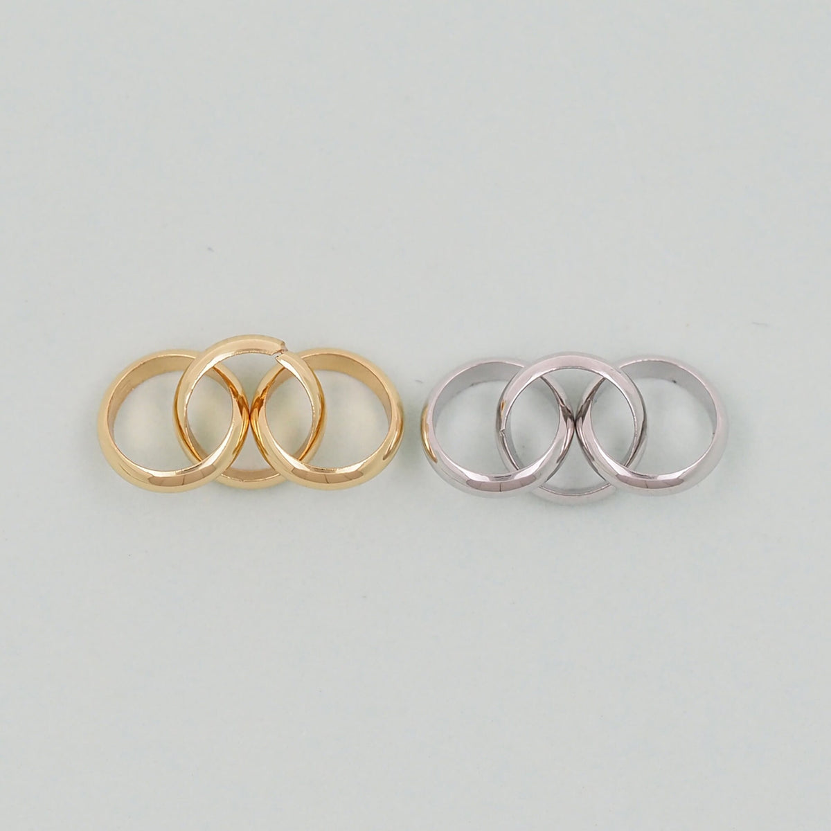 18K Gold filled three oval chain links foe DIY jewelry necklace bracelet earring components