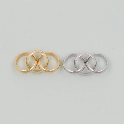 18K Gold filled three oval chain links foe DIY jewelry necklace bracelet earring components