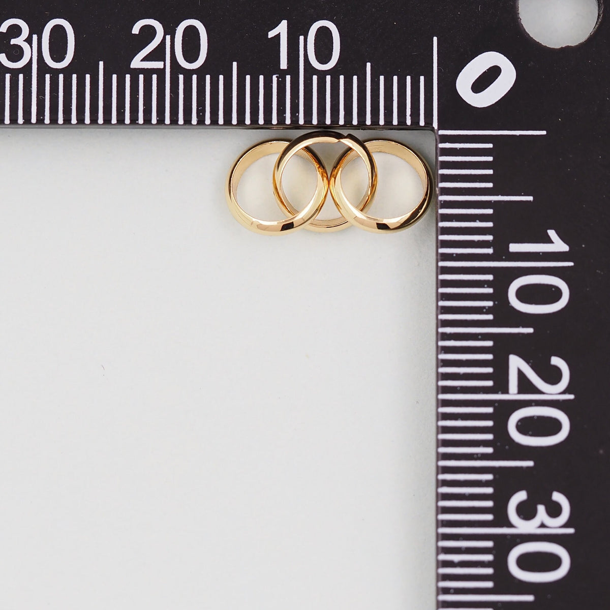 18K Gold filled three oval chain links foe DIY jewelry necklace bracelet earring components