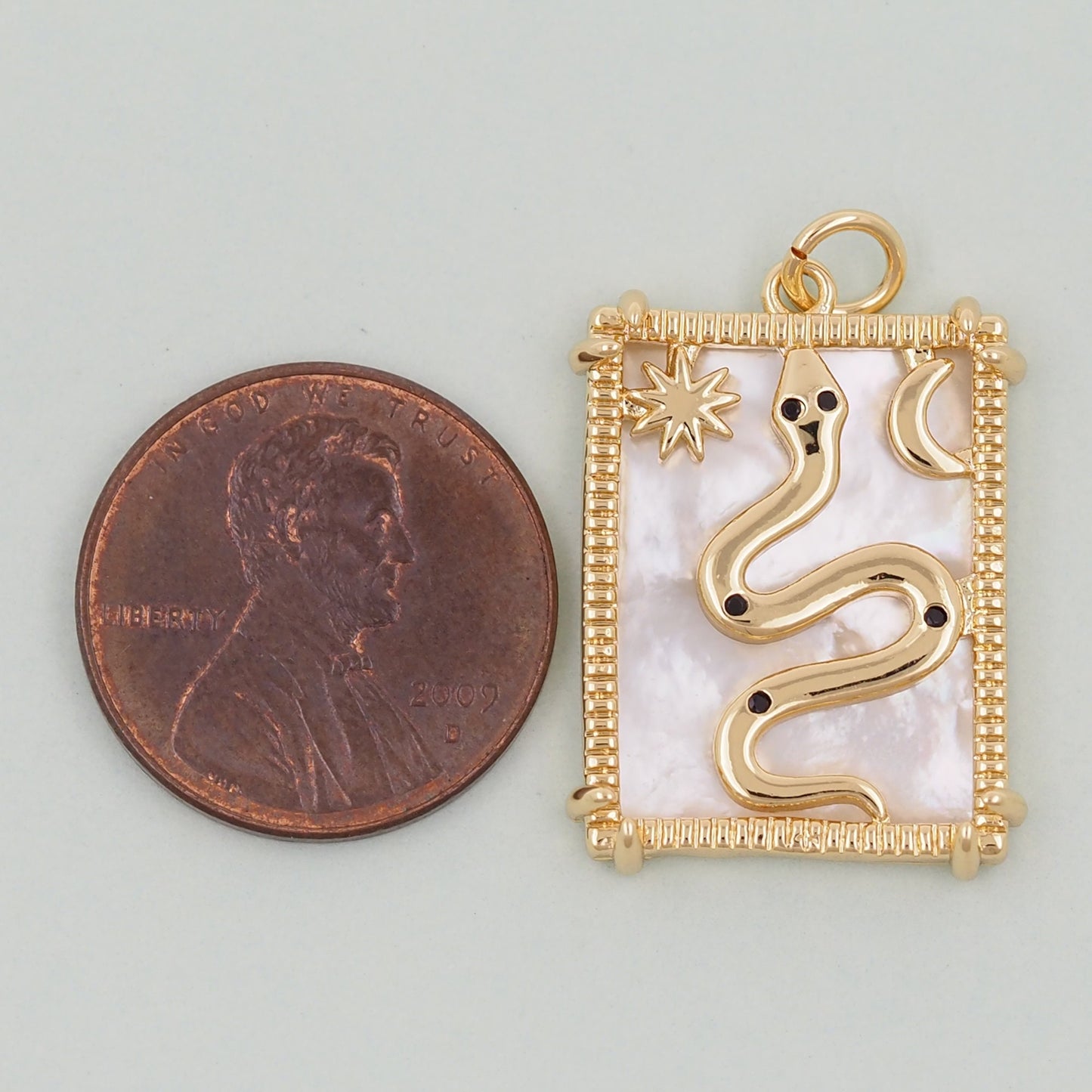 Gold Tarot Charms,18K Gold Fille Tarot Pendant,Tarot Charm Bracelet Necklace for DIY Jewelry Making Supply