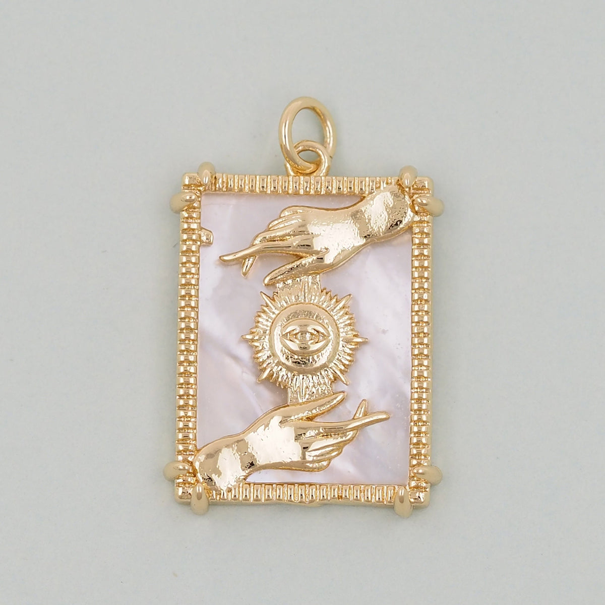 Gold Tarot Charms,18K Gold Fille Tarot Pendant,Tarot Charm Bracelet Necklace for DIY Jewelry Making Supply