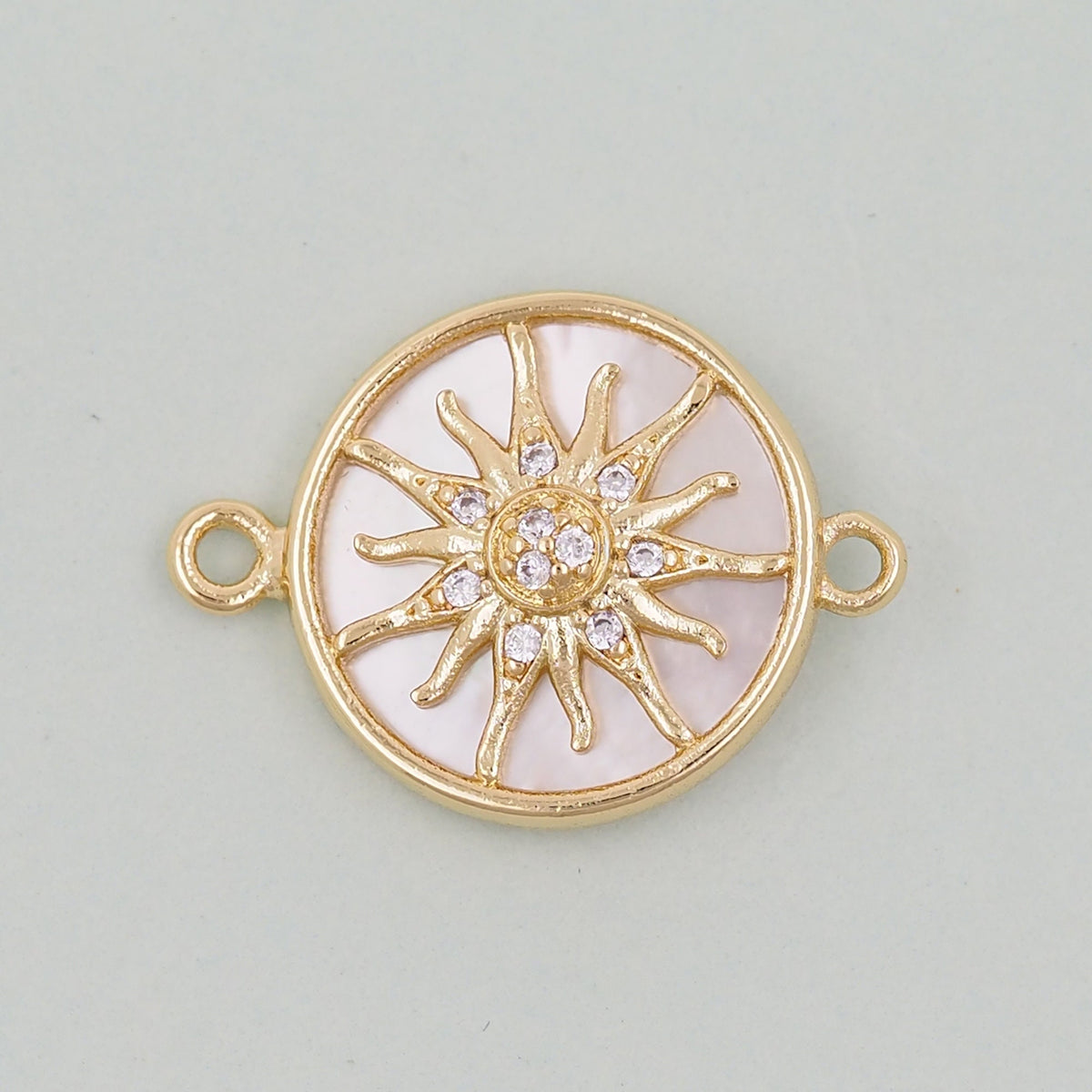 18K Gold Filled Sun Connector for Jewelry Making