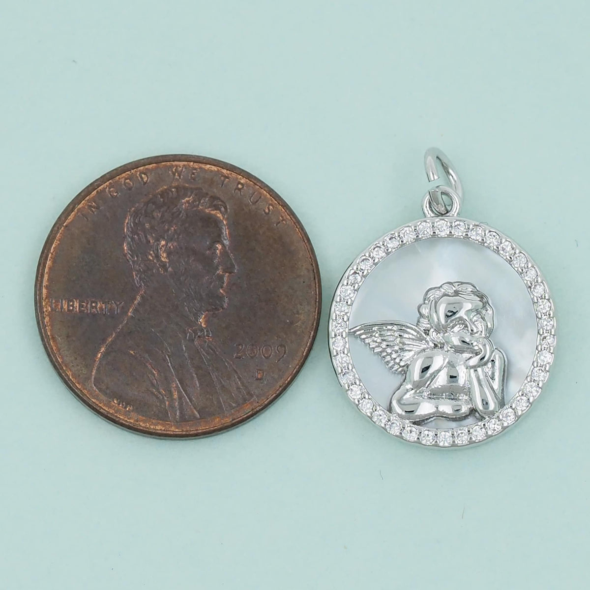 18K Gold Filled Angel Charm Pendant for Jewelry Making
