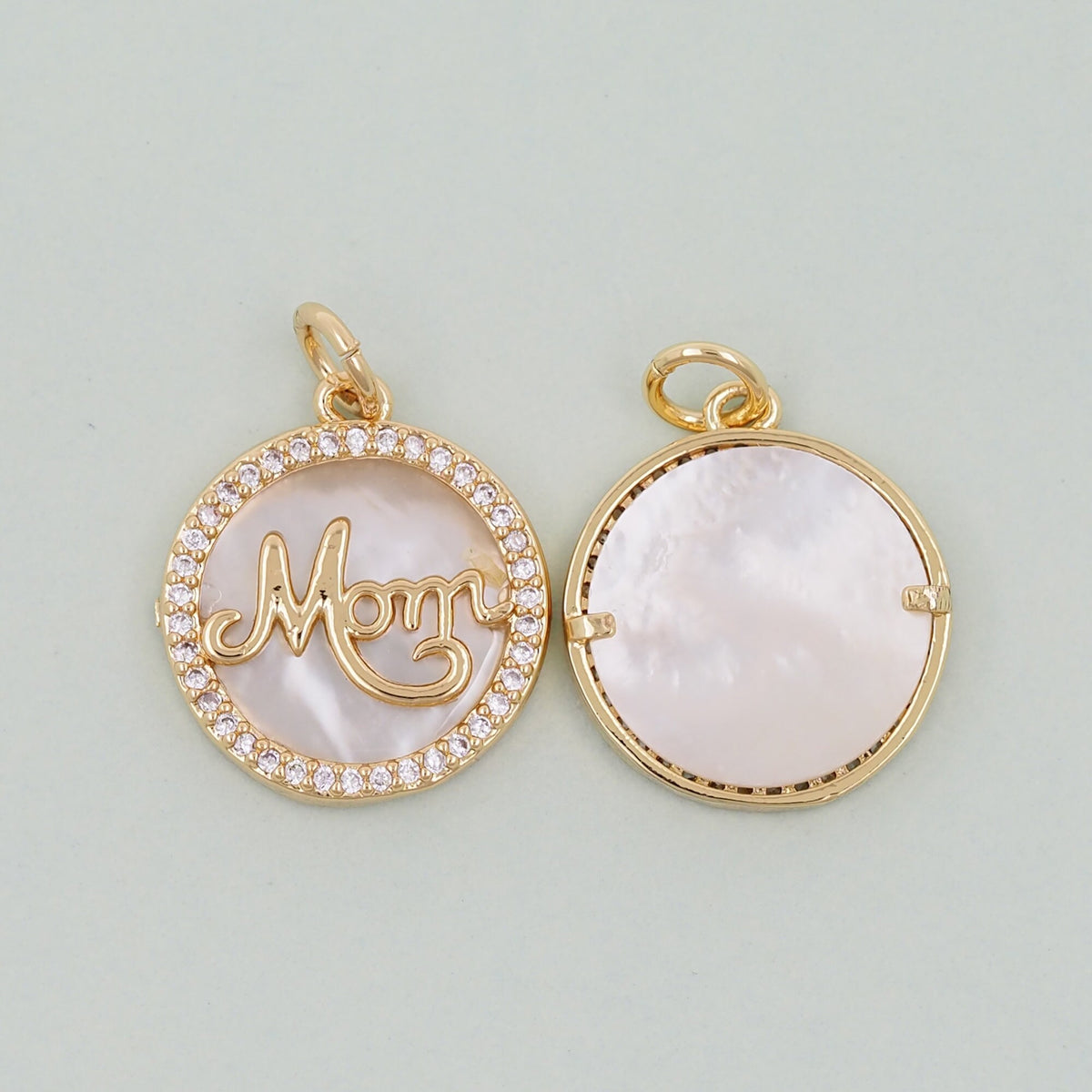 18K Gold Filled Shell Charm Pendant for Jewelry Making