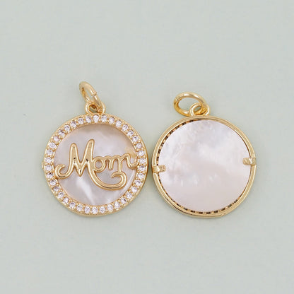 18K Gold Filled Shell Charm Pendant for Jewelry Making