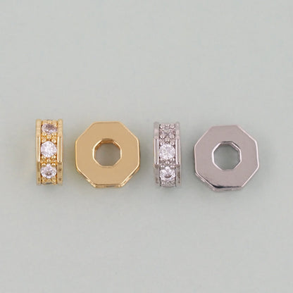18K Gold Filled Spacer Beads 6 mm for Jewelry Making
