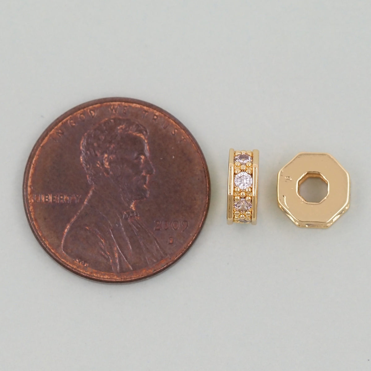 18K Gold Filled Spacer Beads 6 mm for Jewelry Making
