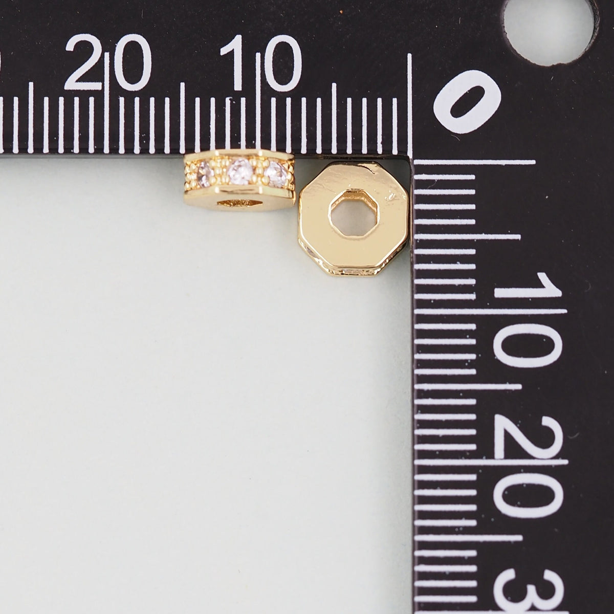 18K Gold Filled Spacer Beads 6 mm for Jewelry Making