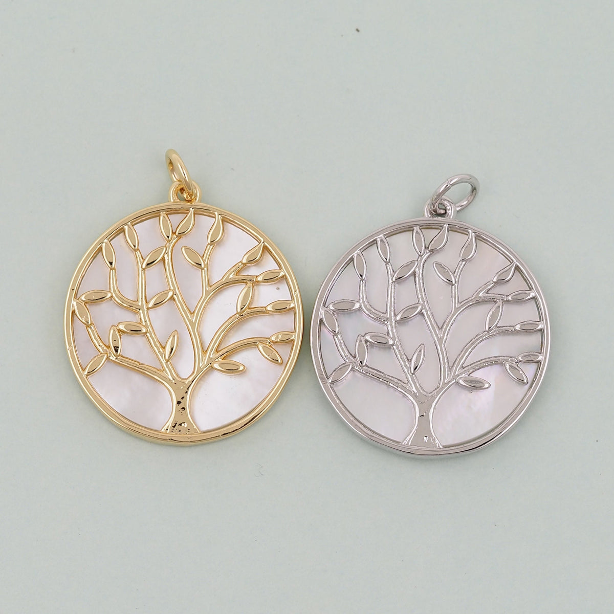 Gold tree of Life Charms,18K Gold Filled tree of Life Pendant,Silver tree of Life Charm Bracelet Necklace for DIY Jewelry Mak