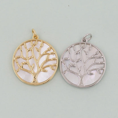 Gold tree of Life Charms,18K Gold Filled tree of Life Pendant,Silver tree of Life Charm Bracelet Necklace for DIY Jewelry Mak