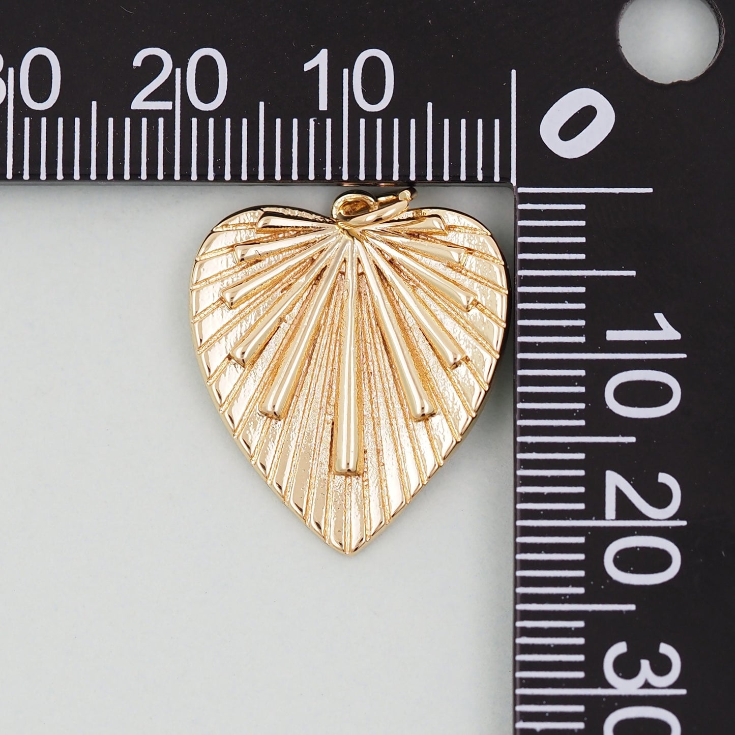 Gold Heart Charms,18K Gold Filled Heart Pendant,Heart Love Charm Bracelet Necklace for DIY Jewelry Making Supply