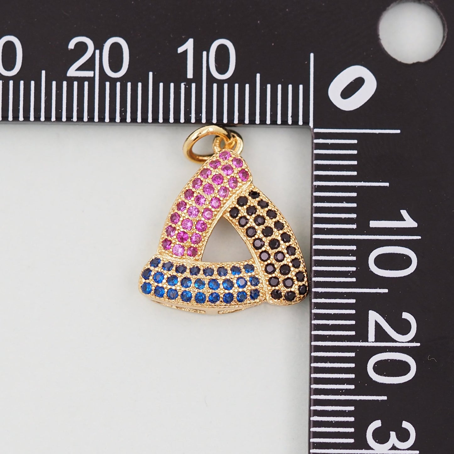 Gold triangle Charms,18K Gold Filled triangle Pendant,Silver triangle Charm Bracelet Necklace for DIY Jewelry Making Supply