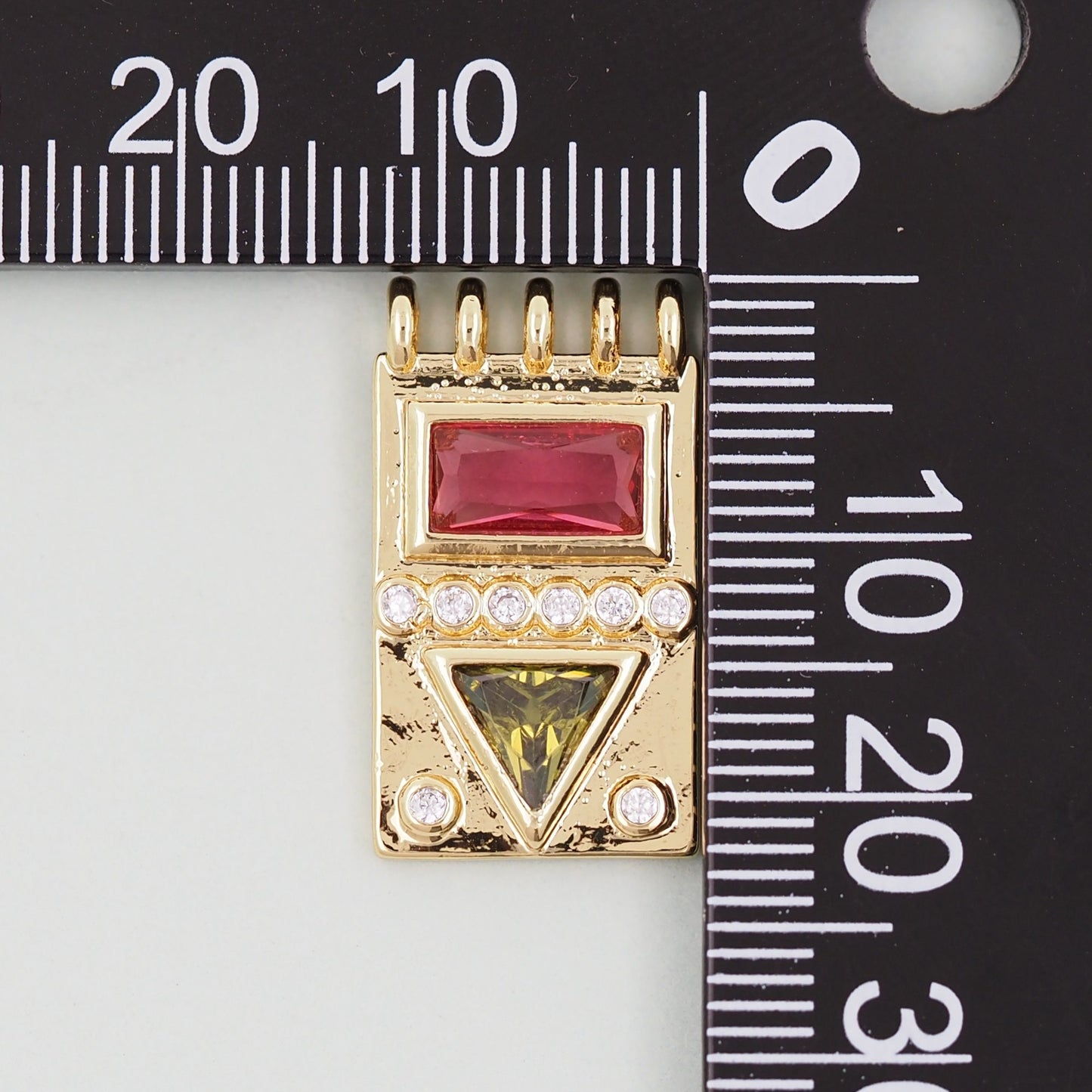 Gold rectangle Charms,18K Gold Filled rectangle Pendant,geometry Charm Bracelet Necklace for DIY Jewelry Making Supply