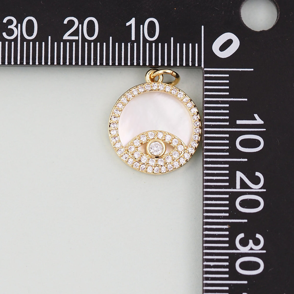 Gold Evil Eye Charms,18K Gold Filled Evil Eye Pendant,Evil Eye Charm Bracelet Necklace for DIY Jewelry Making Supply