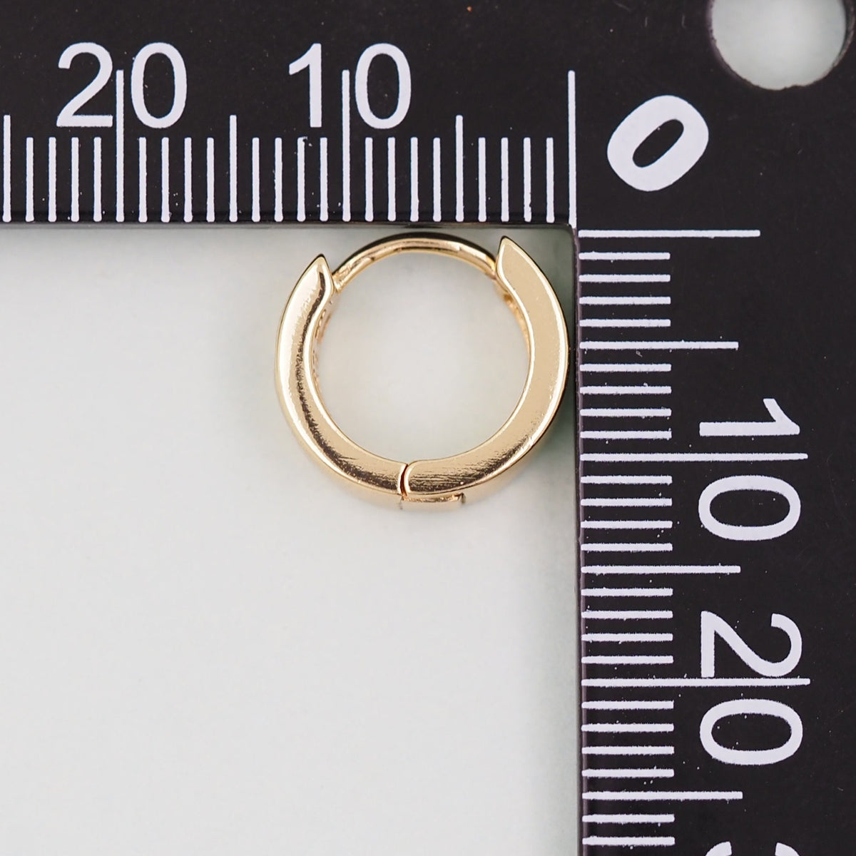 18K Gold Filled Cross Huggie Hoop Earrings for Jewelry Making