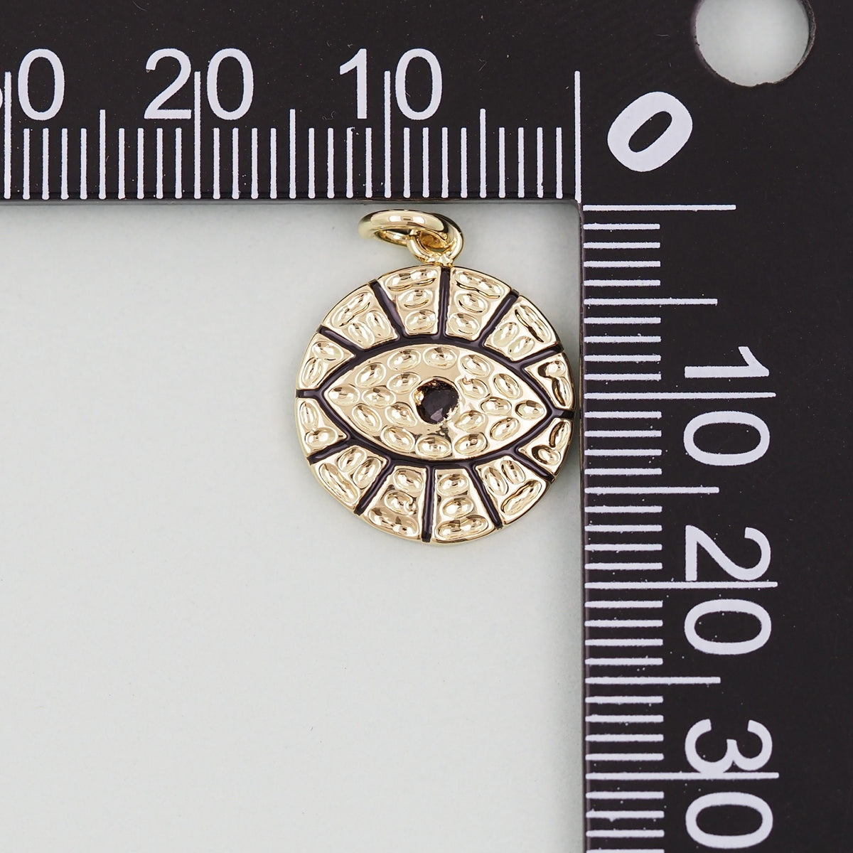 Gold Evil Eye Charms,18K Gold Filled Evil Eye Pendant,Evil Eye Charm Bracelet Necklace for DIY Jewelry Making Supply
