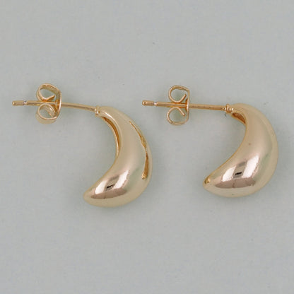 1pair 14K Gold Filled Thick Hoops Earrings,Gold Earrings,Dainty Hoops Huggie,Gold Huggies Hoop Earrings