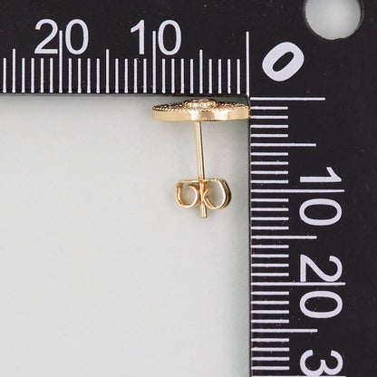 18K Gold Filled Evil Eye Charm Pendant for Jewelry Making