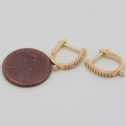 18K Gold Filled Earring Components for Jewelry Making