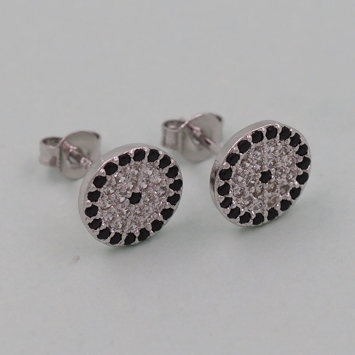 1pair 18K Gold Filled Evil Eye Earrings,Gold Earrings,Dainty Earrings