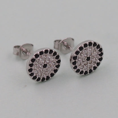 1pair 18K Gold Filled Evil Eye Earrings,Gold Earrings,Dainty Earrings