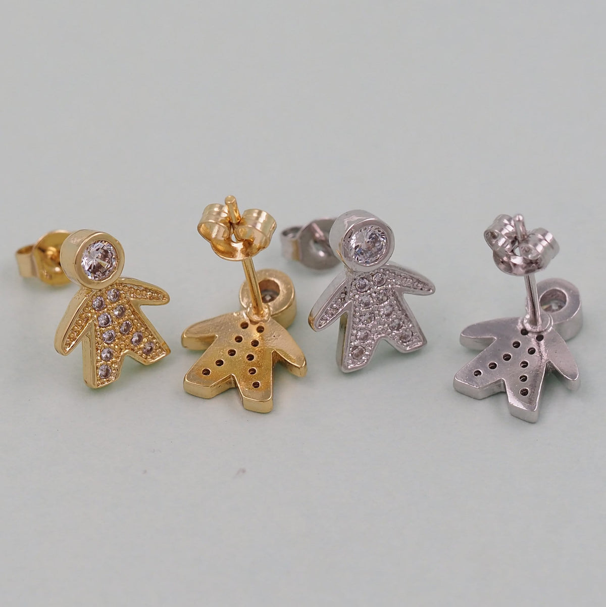 1pair 18K Gold Filled Boy Earrings,Gold Earrings,Dainty Earrings