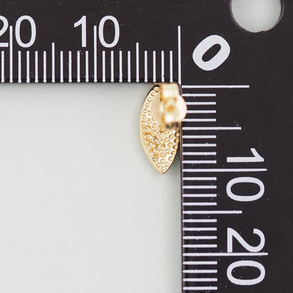 1pair 18K Gold Filled Evil EYE Earrings,Gold Earrings,Dainty Earrings