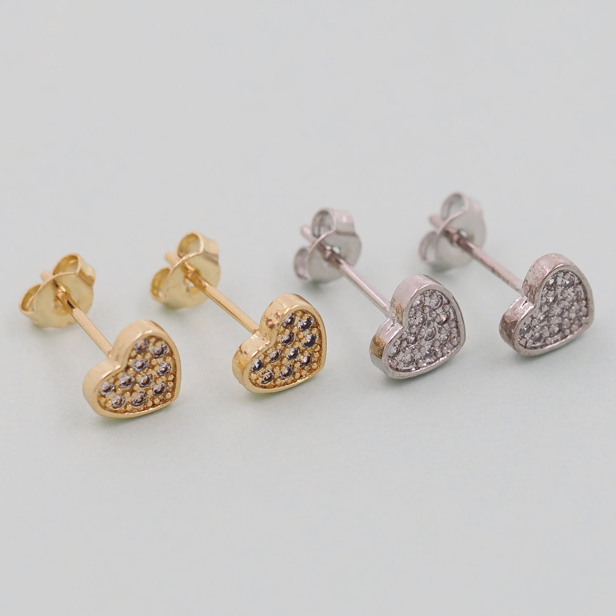 18K Gold Filled Heart Charm Pendant for Jewelry Making