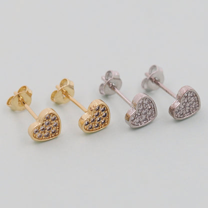 18K Gold Filled Heart Charm Pendant for Jewelry Making