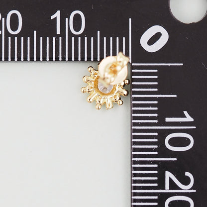 1pair 18K Gold Filled Sun Earrings,Gold Earrings,Dainty Earrings