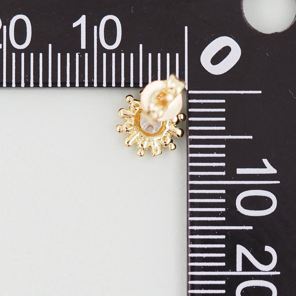 18K Gold Filled Sun Hoop Earrings for Jewelry Making
