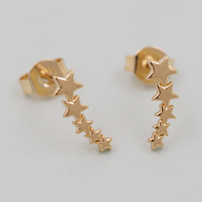 1pair 18K Gold Filled Star Earrings,Gold Earrings,Dainty Earrings