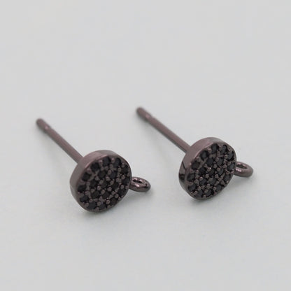 18K Gold Filled Evil Eye Hoop Earrings for Jewelry Making