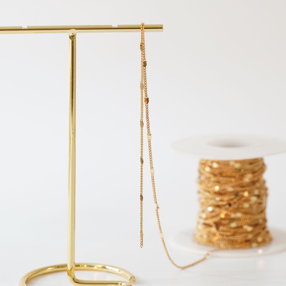 Gold Curb Chain,18K Gold Filled Curb  for Necklace Bracelet DIY Jewelry Making Supply