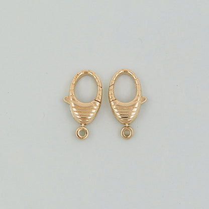 Gold Necklace Clasp,18K Gold Filled Lobster Clasp Gold Lobster Claw for DIY Jewelry Finding Necklace Bracelet