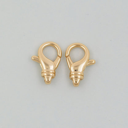 Gold Necklace Clasp,18K Gold Filled Lobster Clasp Gold Lobster Claw for DIY Jewelry Finding Necklace Bracelet