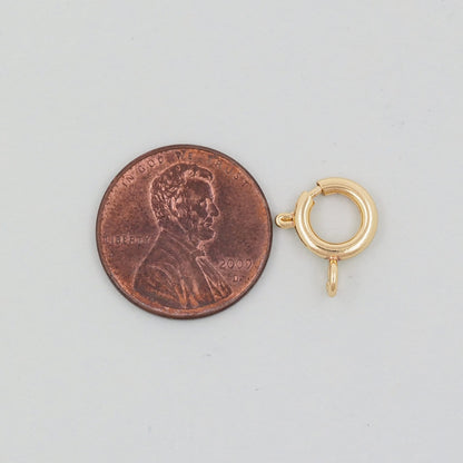 18K Gold Filled Round Clasp 12 mm, 10 mm for Jewelry Making