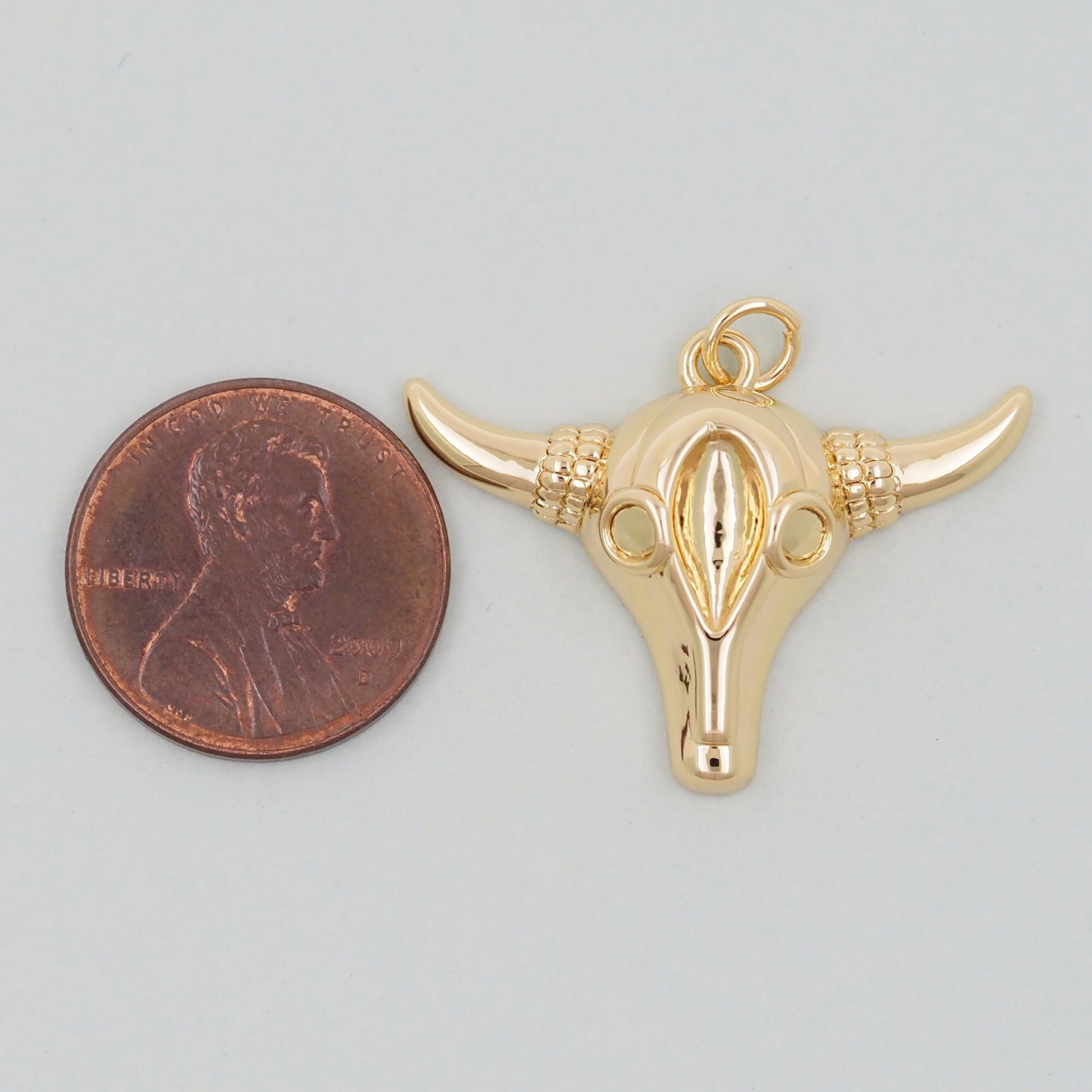 Gold Cow Charms,18K Gold Filled Cow Pendant,Cow Charm Bracelet Necklace for DIY Jewelry Making Supply