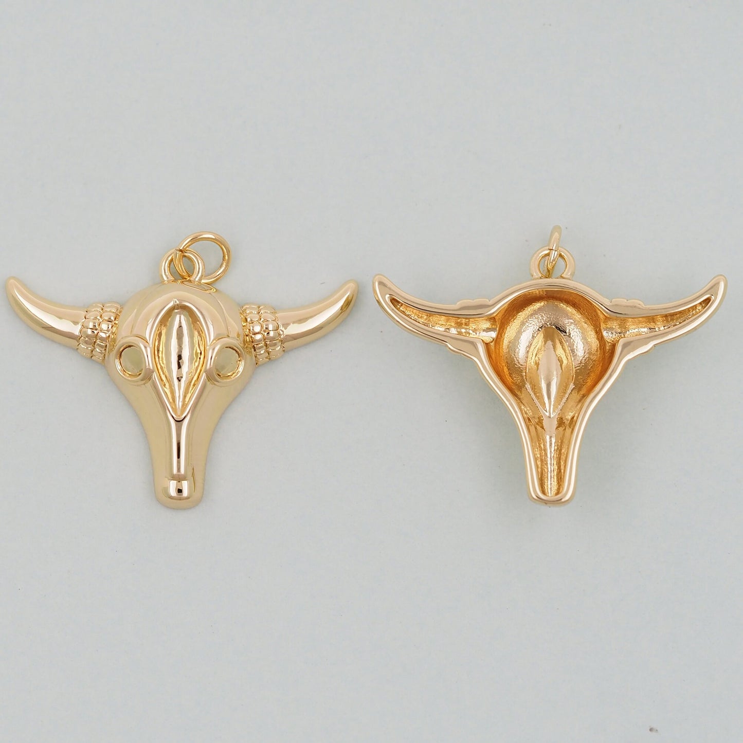 Gold Cow Charms,18K Gold Filled Cow Pendant,Cow Charm Bracelet Necklace for DIY Jewelry Making Supply