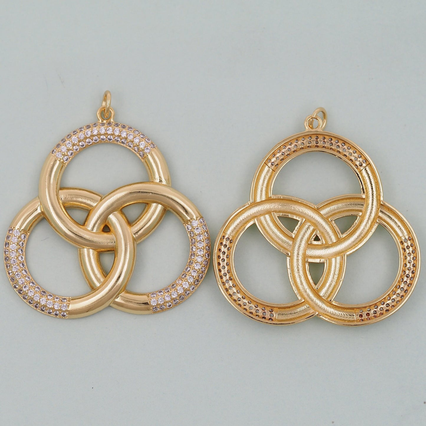 Gold Geometric Charms,18K Gold Filled Geometric Pendant,Geometric Charm Bracelet Necklace for DIY Jewelry Making Supply