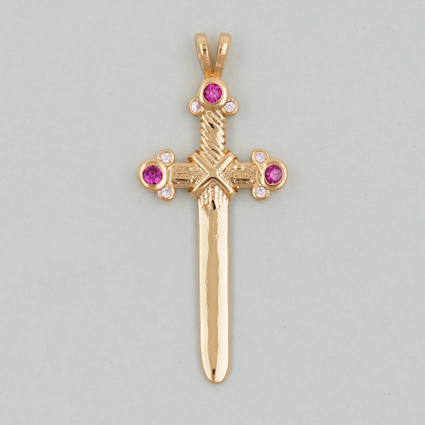 Gold Sword Charms,18K Gold Filled Sword Pendant,Sword Charm Bracelet Necklace for DIY Jewelry Making Supply