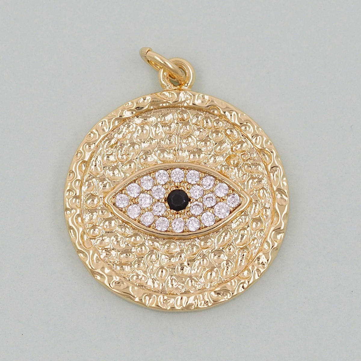Gold Evil Eye Charms,18K Gold Filled Evil Eye Pendant,Evil Eye Charm Bracelet Necklace for DIY Jewelry Making Supply