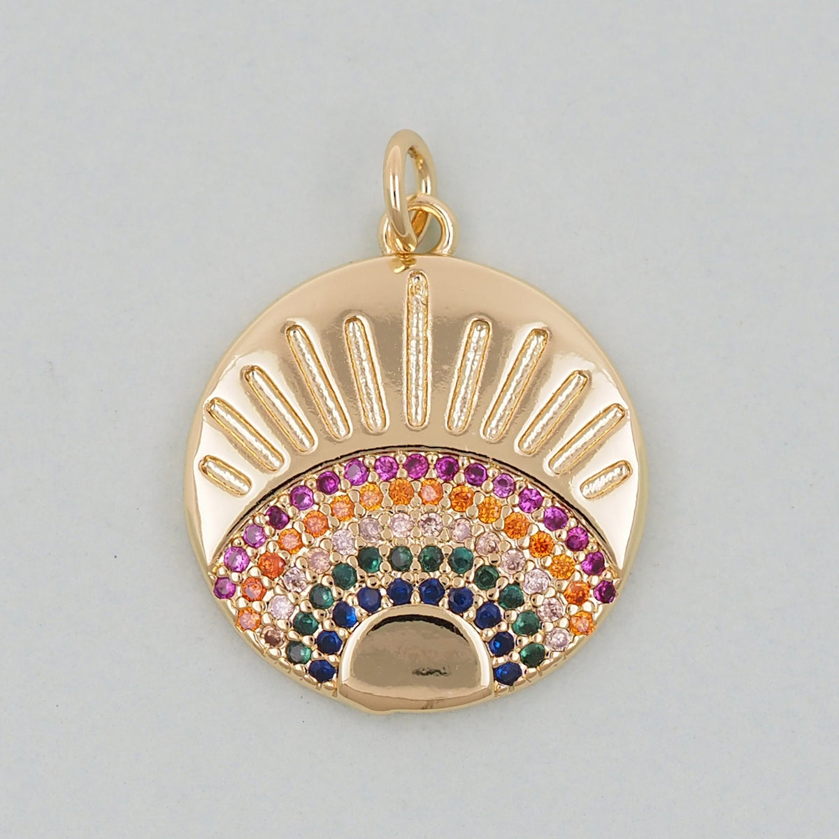 Gold Evil Eye Charms,18K Gold Filled Evil Eye Pendant,Evil Eye Charm Bracelet Necklace for DIY Jewelry Making Supply