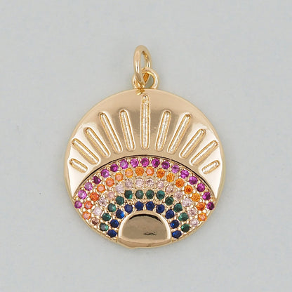 Gold Evil Eye Charms,18K Gold Filled Evil Eye Pendant,Evil Eye Charm Bracelet Necklace for DIY Jewelry Making Supply