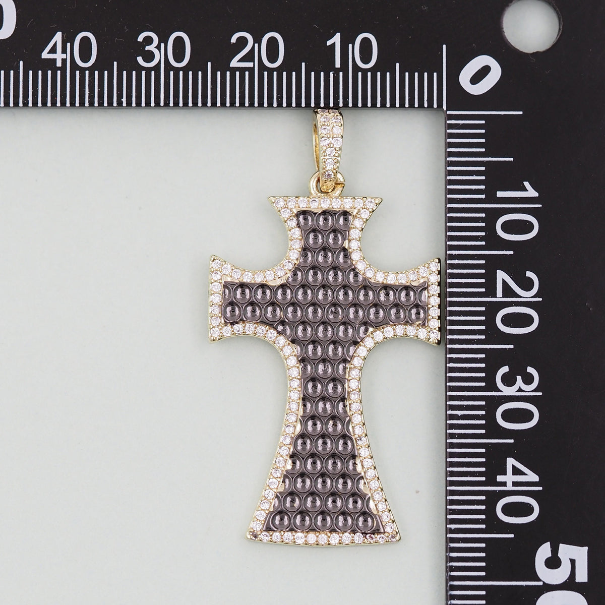 Gold Cross Charms,18K Gold Filled Cross Pendant,Cross Charm Bracelet Necklace for DIY Jewelry Making Supply
