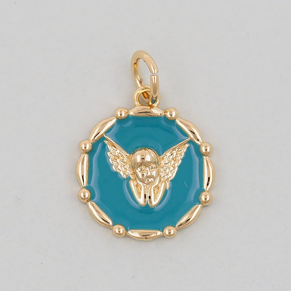 18K Gold Filled Angel Charm Pendant for Jewelry Making
