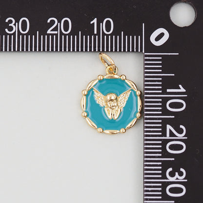 18K Gold Filled Angel Charm Pendant for Jewelry Making