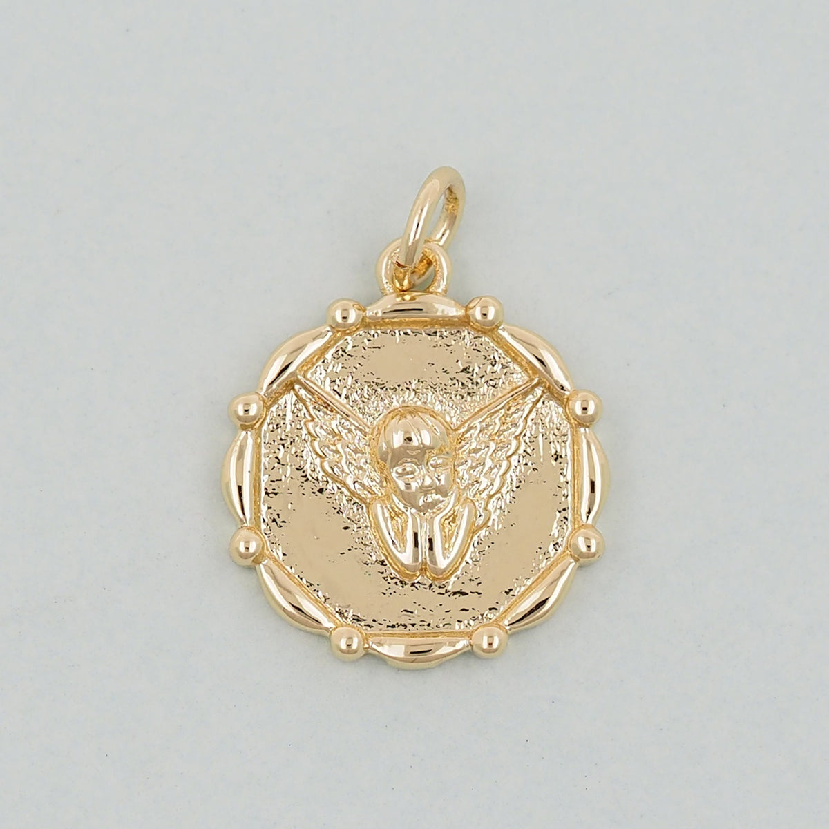 Gold Angel Charms,18K Gold Filled Angel Pendant,Angel Charm Bracelet Necklace for DIY Jewelry Making Supply