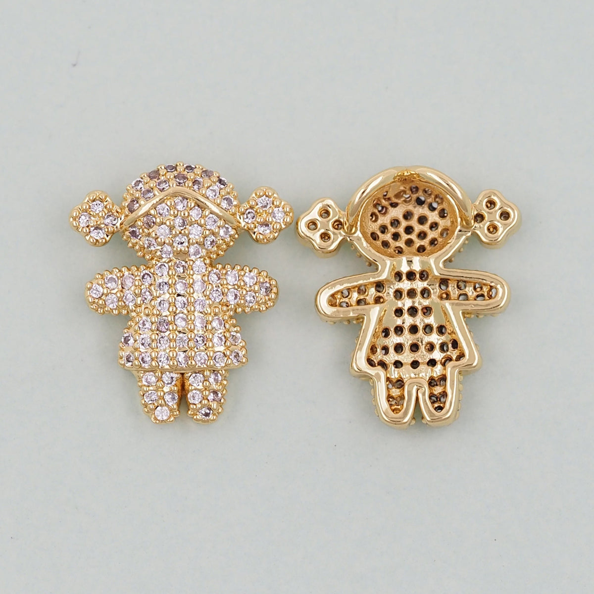 18K Gold Filled Hand Charm Pendant for Jewelry Making