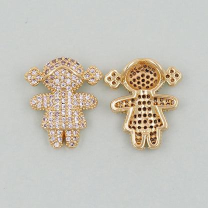 18K Gold Filled Hand Charm Pendant for Jewelry Making
